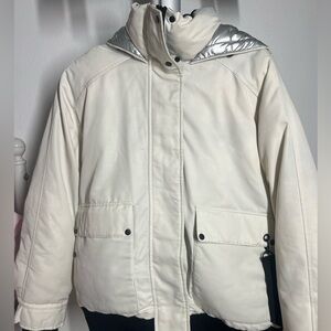 Zara white jacket 
size-small
